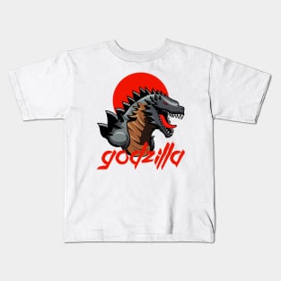 Black Godzilla Kids T-Shirt